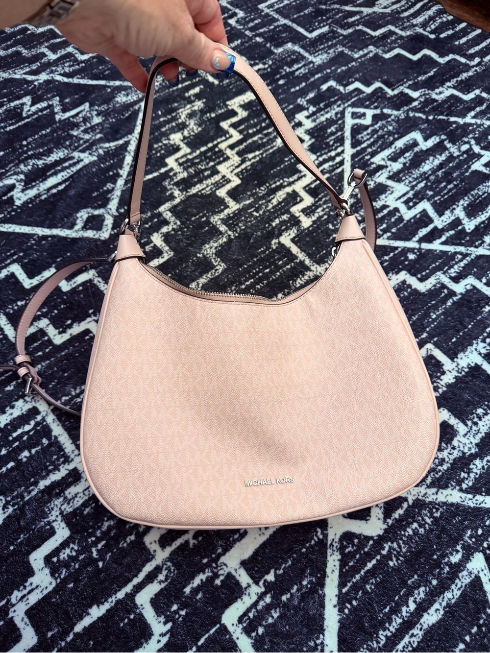 Michael Kors Blush Pink Shoulder Hobo Bag